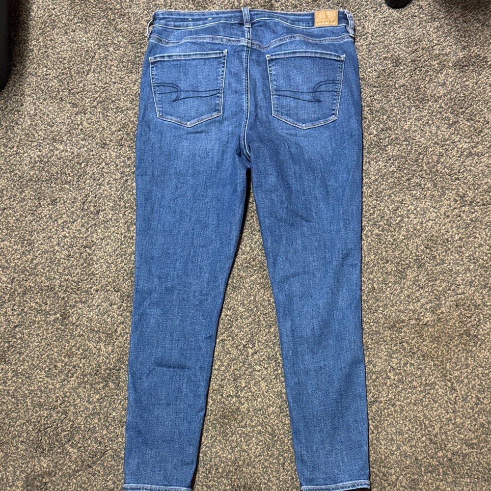 American Eagle Outfitters Blue Women's Jeggings Size 16 AE Jeans